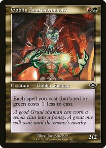 MTG ■金/英語版■ 《ゴブリンの壊乱術士/Goblin Anarchomancer》★旧枠FOIL★モダンホライゾン２ MH2