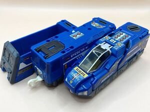 プラレール「ハイパーブルーポリスライナー」HYPER BLUE POLICE LINER 動作確認済み　レア　入手困難　TOMY 警察車両　パーツ、部品取りに