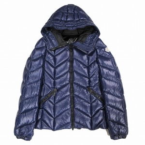 美品 MONCLER モンクレール BADETE バデット ダウンジャケット フード ナイロン ジップアップ パープル サイズ2 レディース /TNT