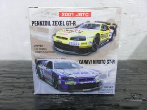 T【D7-71】【送料無料】♪トミカ 日産 ニッサン R34 スカイライン GT-R レーシング 2001JGTC 2台セット/ミニカー