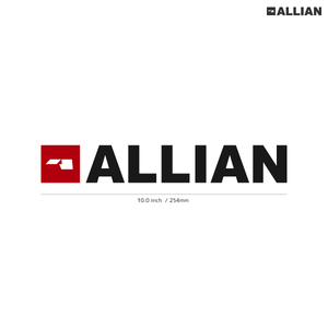 【ALLIAN】アライアン★10★COLOR★カラー★ダイカットステッカー★切抜きステッカー★JPN★10.0インチ★25.4cm