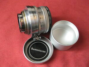 Leica Summicron 5cm f2 ライカ 50mm トリウム と思われるズミクロン １００万台初期 オーバーホール済み