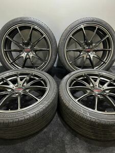 225/40R18 BRIDGESTONE/REGNO GR-XⅠ 18年製 RAYS VR G25 18インチ 7.5J ＋48 100 5H 夏タイヤ 4本 (1-D275)