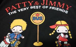 ☆レディース☆patty&jimmy ☆可愛い！バス停にパティ&ジミーローラースケートの淡黒色半袖Tシャツです(o^―^o)サイズＬ☆新品☆