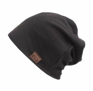 ニット帽子 ワッチキャップ キャップ KNIT CAP ロールワッチ レディース メンズ BK トレンド NT34-1