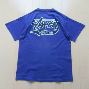 ★即決送込★ L 80s STUSSY カレッジ T-shirt Tee 半袖 old oldstussy オールド ステューシー M 黒タグ xl ALPHABET Tシャツ base ball