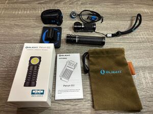 中古★ OLIGHT Perun mini&S2R BatonⅡ 2個セット★オーライト フラッシュライト 懐中電灯 充電式★送料無料