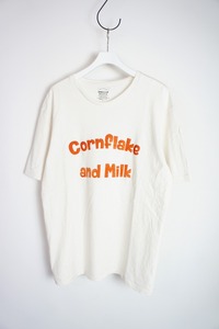 美品 Mixtaミクスタ CREW NECK PRINT TEE CORNFLAKE AND MILK フロッキー Tシャツ 半袖カットソー 807O