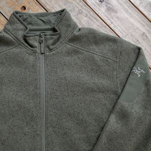 USA古着 アークテリクス ARC’TERYX フルジップフリースジャケット メンズ Lサイズ キャンプ アウトドア 防寒 アウター 大きめ J3453