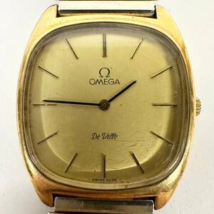 1円~【不動】オメガ OMEGA デビル DeVille Ref.111.0139 Cal.625 手巻き メンズ腕時計 ゴールド文字盤 17石 2針 スイス製 J180366