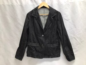 ◇◇BURBERRY LONDON バーバリー ロンドン 46 L~XL ノバチェック デニムジャケット ブルゾン ブラック アウター レディース◇◇