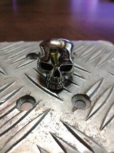 美品！THE GREAT FROG Large Evil Skull Ring　ザグレートフロッグ