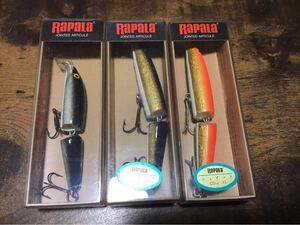 OLD/RAPALA/CDJ9・CDJ11/未使用美品含む箱付き3点セット/FINLAND/オールド/ラパラ/カウントダウンジョイント/フィンランド/(トラウト)