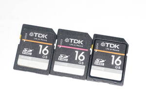 動作保証！TDK SDHC 16GB 3枚セット