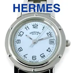 エルメス HERMES クリッパー CL4.210 ホワイト レディース 腕時計