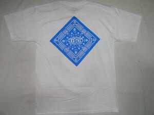 JB即決 DOGTOWN ドッグタウン x　SUICIDAL スーサイダル #4 バンダナデザイン パターン Tシャツ 白 Lサイズ 新品