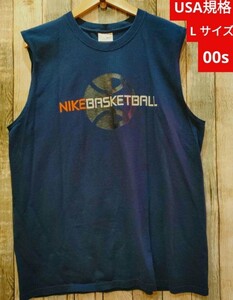 海外製 USA 良品 NIKE ノースリーブ ベスト 大きいサイズ ナイキ タンクトップ 00s ビンテージ ノースリーブTシャツ 古着