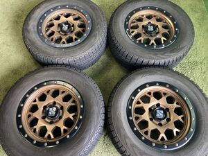 送料無料 スタッドレスセット MLJ エクストリームJ XJ04 8.0J +20 PCD139.7 ヨコハマ G075 265/65R17 プラド ハイラックス FJクルーザー