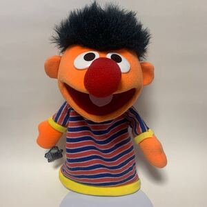 【Vintage】セサミストリート アーニー パペット ぬいぐるみ 人形 フィギュア アプローズ Sesame Street applause Hand Puppet Doll Ernie 