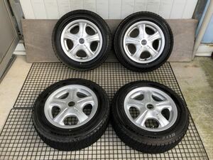 VAGGIO 175/65R14 6J+38 4穴 PCD100、114.3 14インチ マルチ スタッドレスタイヤホイール 4本セット 119