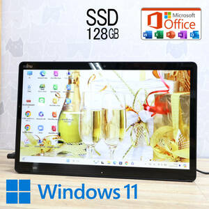 ★超美品 高性能7世代i3！SSD128GB★Q738/SE Core i3-7130U Webカメラ Win11 MS Office 中古品 ノートPC★P72154