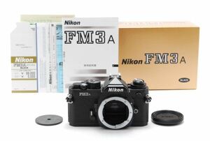 #2566◆送料無料◆Nikon ニコン FM3A 35mm SLR Film Camera In Black ブラック 元箱