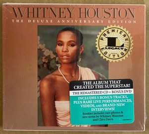 CD★WHITNEY HOUSTON 「WHITNEY HOUSTON - THE DELUXE ANNIVERSARY EDITION」　ホイットニー・ヒューストン、DVD付属、未開封