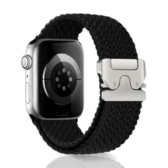 CeiBand コンパチブル Apple Watch バンド 42mm/44mm/45mm/46mm/49mm 対応 アップルウォッチバンド 腕時計バンド パラシュートスタイルのバックル 時計バンド ベルト ナイロン 編み込み スポーツバンド 通気性 iWat