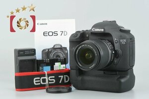 １円出品 Canon キヤノン EOS 7D + EF-S 18-55mm f/3.5-5.6 IS + BG-E7 バッテリーグリップ【オークション開催中】