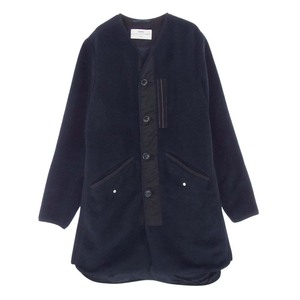 オーエーエムシー OAMC 16-17AW GKO-5621 LINER JACKET シャギーウール ライナー ジャケット コート ネイビー系 M【中古】