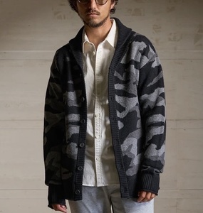 23AW 数回着4.2万 wjk jacquard shawl cardigan　カシミア混 ニット ジャケット カーディガン　　　AKM ジュンハシモト 1piu1uguale3