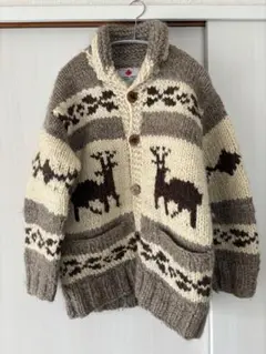 値下げ。CANADIAN SWEATER COMPANYカウチンニットジャケット