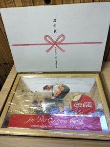 ★未使用　四国コカ・コーラボトリング　Coca-Cola　パブミラー　非売品★