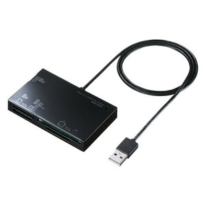 【5個セット】 サンワサプライ USB2.0 カードリーダー ADR-ML19BKNX5 /l