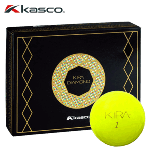 kasco ゴルフボール KIRA DIAMOND 【キャスコ】【キラ】【ダイヤモンド】【カラーボール】【1ダース】【12球】【イエロー】【GolfBall】