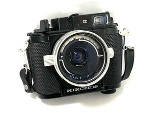 ■【ジャンク品】Nikon/ニコン NIKONOS II ブラック ボディ + U・W-NIKKOR 1:3.5 f=28mm レンズ フィルムカメラ 水中カメラ (43850A2)