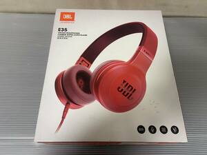 新品未使用 JBL ヘッドホン E35 レッド　②