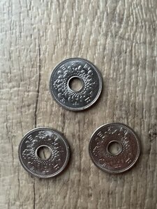 ★菊50円/ニッケル貨/昭和41年/3枚★