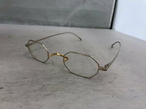 【金子眼鏡　ヘキサゴン　KMG-02　B-K18YG-4224-148】老眼鏡　要レンズ交換　SY02-FI2