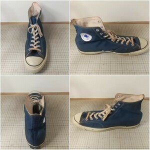 コンバース チャックテイラー ハイカット ブルー 35.0cm 箱付き 左足のみ（CONVERSE ChuckTaylor MADEinUSA Size17）オールスター ALLSTAR