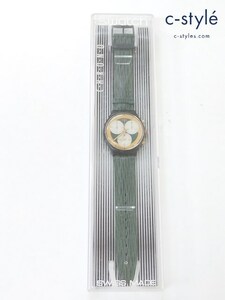 Y022 [人気] swatch スウォッチ 腕時計 クォーツ ROLLER BALL ローラーボール SCB107 ブラック×グリーン | Y★