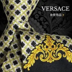 【未使用品】 VERSACE イエロー ブラック メデューサ 総柄