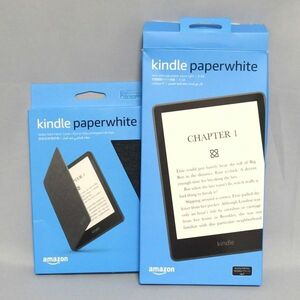 美品★Amazon Kindle Paperwhite 第11世代 M2L3EK 6.8インチ 8GB ファブリックカバー付き 電子書籍 アマゾン キンドル ペーパーホワイト★