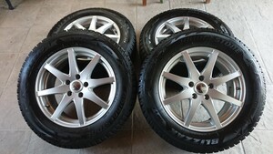 ★美品 ブリザック 225/65R17 102Q タイヤホイールセット バリ山！ お近くなら決済後に手渡し可 ブリヂストン エクストレイル CR-Vなど