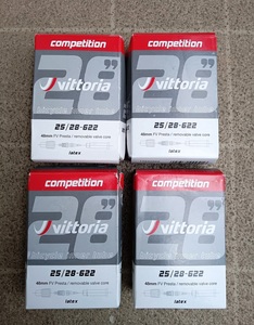 新品 チューブ4本セット Vittoria Latex ヴィットリア ラテックス チューブ RVC 700c 仏式48mm