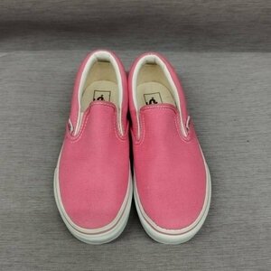 G562 VANS バンズ ヴァンズ SLIP ON スリッポン V98CLA 定番 無地 スニーカー シューズ レディース ピンク 23cm ストリート スケーター