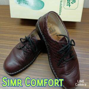 靴 ◆ Simr Comfort ◆ ドイツ製 3 1/2 約22‐22.5㎝ ダークブラウン レザー ◆ レディース シューズ 箱入り 