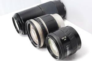 〓レンズ3本セット〓ミノルタ　Minolta 75-300 4.5-5.6 タムロン 28-200 3.8-5.6 ミノルタ 35-105 3.5-4.5