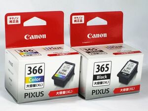 ■　Canon　プリンターインク大容量タイプカートリッジセット　BC-366XL　＆　BC-365XL　(65)