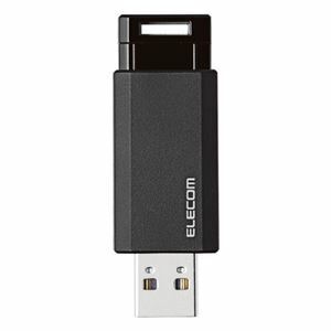 【新品】エレコム USBメモリ3.1 ノック式32GB MF-PKU3032GBK